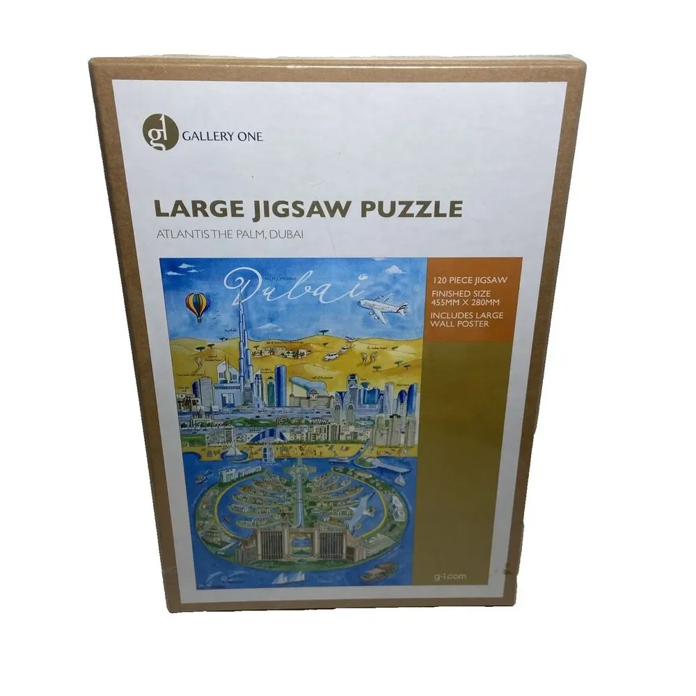 Dubai Large Jigsaw Puzzle 120 Pc With Wall Poster Sealed